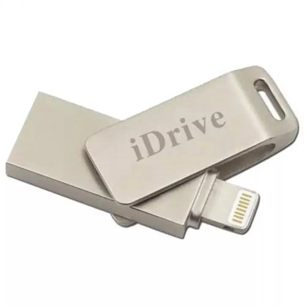 [10040] USB флешка iDrive Metallic 64GB USB 3.0 / Lightning silver
