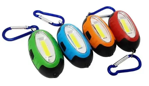 [156914] Keychain flashlight 5822-COB+UV (ultraviolet), magnet, 2xAAA
