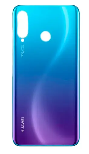 [34059] Заднє скло корпусу Huawei P30 Lite/ Nova 4 Peacock Blue фіолетово-блакитна