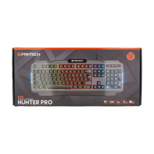 [6972661282092] Клавіатура Ігрова Fantech Hunter Pro K511 (Чорний)
