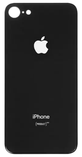 [12327] Задня кришка Apple iPhone 8, великий виріз під камеру, Black