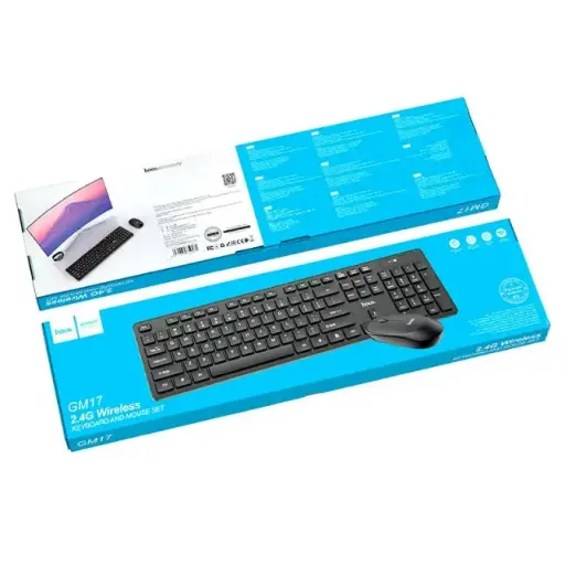 [35514] Hoco GM17 Wireless Keyboard and Mouse (black)