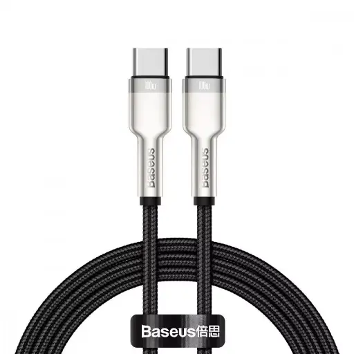 [31107] Cable Baseus Cafule Metal Type-C to Type-C 100W (1m) (white)