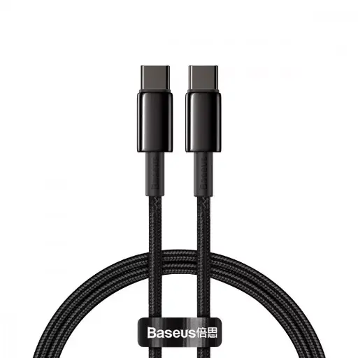 [31924] Cable Baseus Tungsten Gold Type-C to Type-C 100W (2m) (black)
