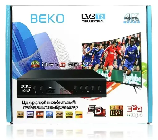 [9438] Digital terrestrial receiver with DVB-T2 screen OpenBox IPTV/YouTube/WiFi/MP4/4K/1080 OP-2021