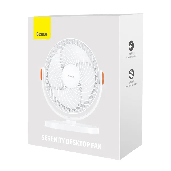 [72608354] Настільний вентилятор Baseus Serenity Desktop Fan/White