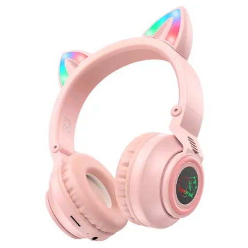 [6974443384963] Borofone BO18 Wireless Stereo Headset (Pink)