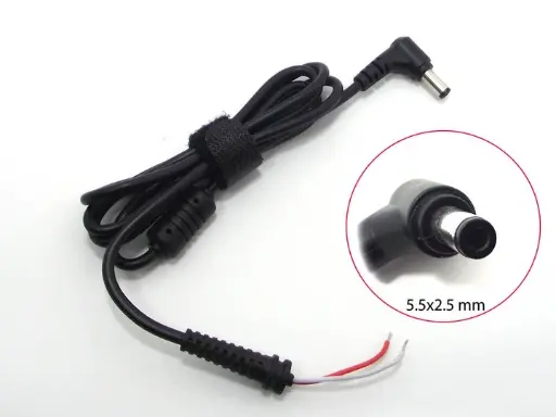 [4821000131695] Cable for ASUS/Toshiba/Lenovo notebook PC 5.5*2.5mm 30W-120W+ ferrite filter