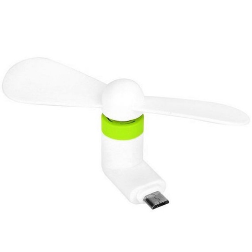 [41897] Портативний вентилятор MicroUSB білий