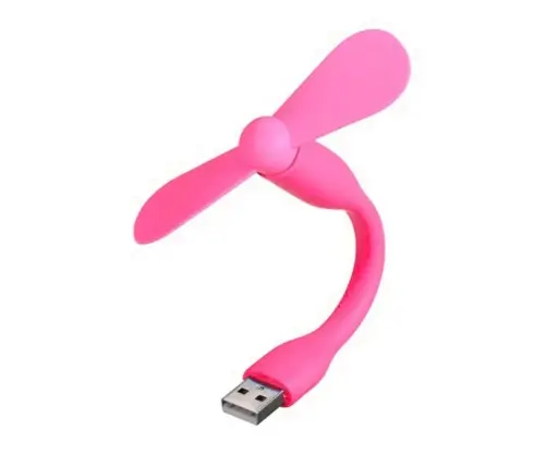 [42185] Портативний вентилятор USB рожевий