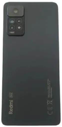 [41195] Заднє скло корпусу для Xiaomi Redmi Note 11 Pro Misterious Black (сіре)
