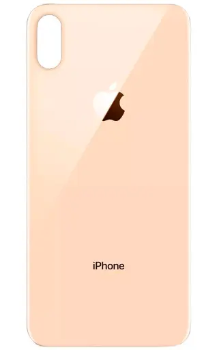[893985] Back cover for iPhone XS, gold, no need to remove the camera glass, big hole