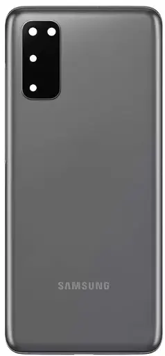 [896142] Задня панель корпусу Samsung G980 Galaxy S20, сіра, із склом камери, cosmic grey