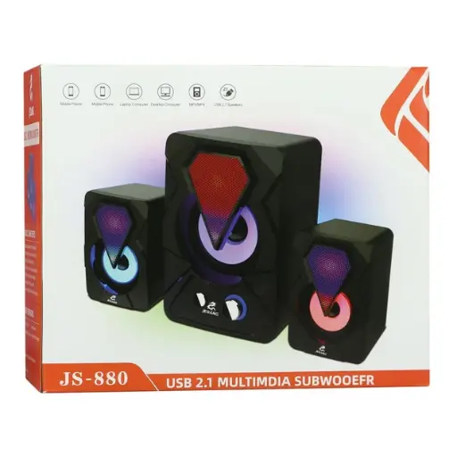 [2020000337027] Jeqang JS-880 Computer Speakers (Black)