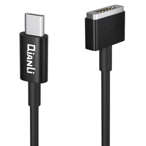 [2000000186016] Кабель USB Type-C на MagSafe T-Tip QianLi Power Cable для Macbook (1m/85W/4.25A)