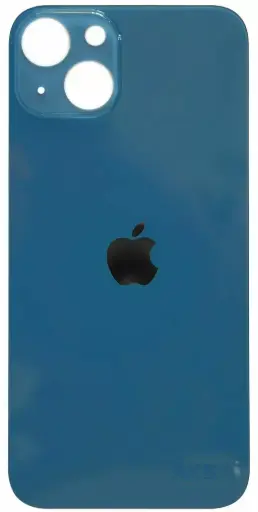 [39727] Заднє скло корпусу Apple iPhone 13 mini Blue (синє) (Big hole)