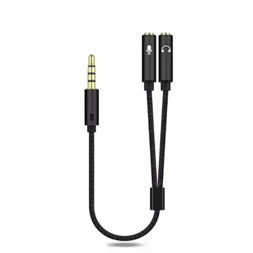 [6971072020026] AUX-перехідник KY-191 Headset and Voice 3.5mm to 3.5mm аудіо сплітер