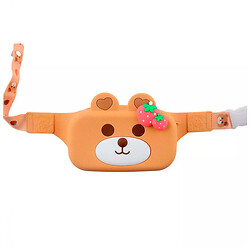 [45706] Сумка на пояс Bear Strawberry 14 * 8 * 4,4 (brown)