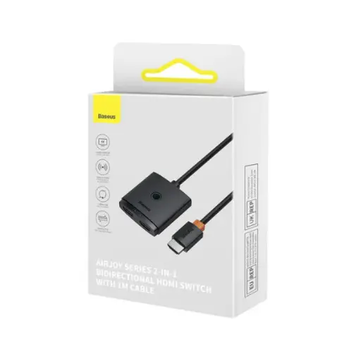 [47153] Хаб Baseus AirJoy Series 2-in-1 Bidirectional HDMI Switch (black)