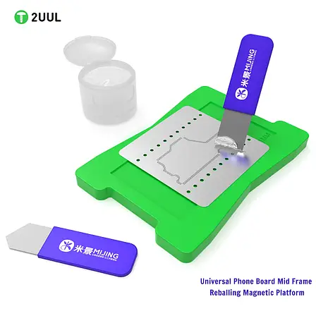[4821000141502] 2UUL Universal Motherboard Mid-Frame Reballing Magnetic Platform for iPhone CPU BGA