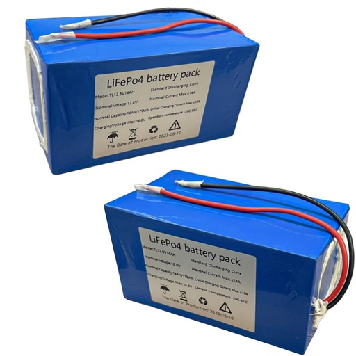 [10004463] Аккумулятор 14 Ah/179 Wh, 12V, на основі елементів 32700 LiFePo4, розмір: 75 x 140 x 80 мм