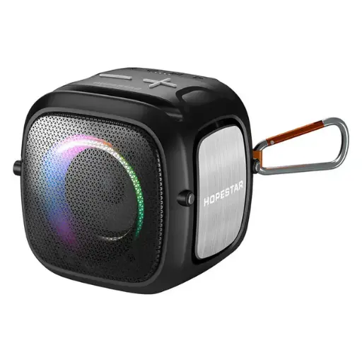 [4821000141908] HOPESTAR Party one mini Bluetooth speaker with radio (Black)