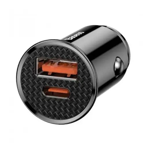 [29868] AZP Baseus Circular Metal PPS 30W (Support VOOC) USB (black)
