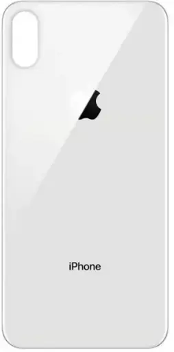 [12252] Back cover Apple iPhone XS Max, large cutout for the camera, White