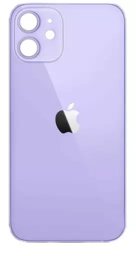 [122810] Задня кришка iPhone 12 фіолетова високої якості.