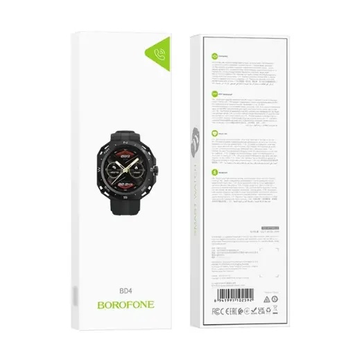 [43006] Borofone BD4 smart watch with call function black