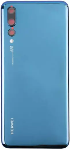 [900711] Задня панель корпусу Huawei P20 Pro, синя, зі склом камери