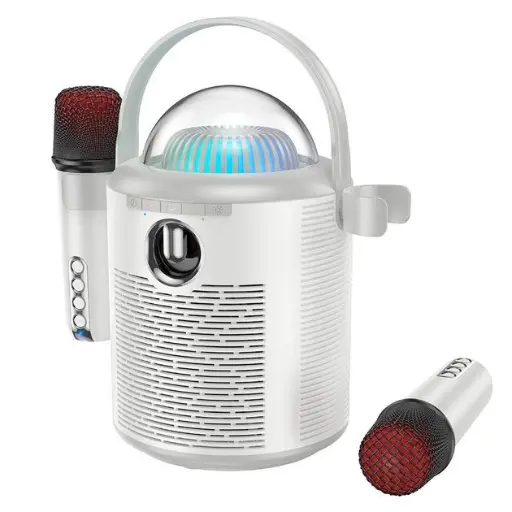 [42900] Колонка Hoco BS59 Pearlescent Bluetooth із двома мікрофонами (Сірий)