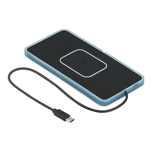 [2020000367192] Wireless Charger Car/15W RGB/Type-C Cable 30 cm (Black)