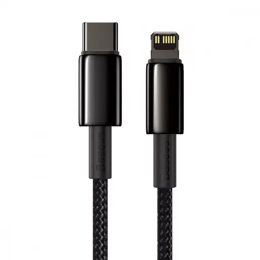 [31105] Baseus Tungsten Gold Type-C to Lightning PD 20W cable (2m) black