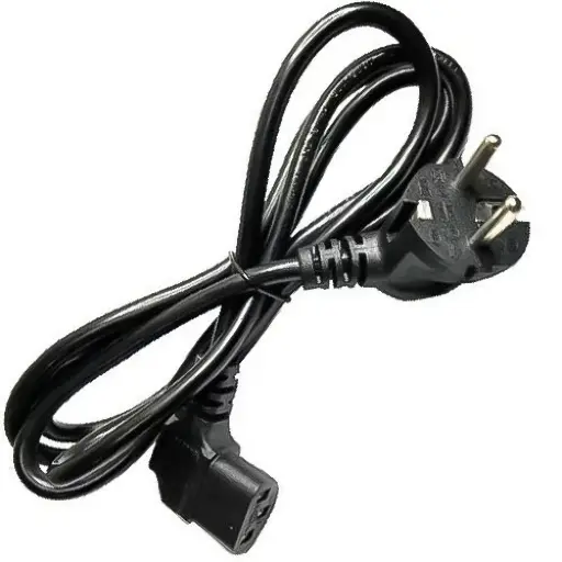 [148706] Network cable with angled Euro plug, without connector, 3 x 0.75 mm, 1.8 m, black (148706)