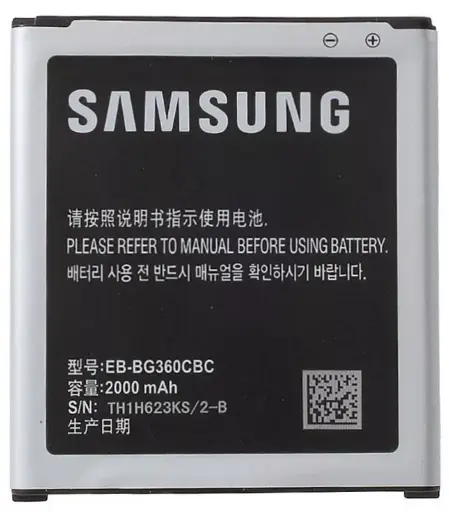[892769] Акумулятор EB-BG360CBC/EB-BG360CBN до Samsung J200F Galaxy J2, Li-ion, 3,85 B, 2000 мАг