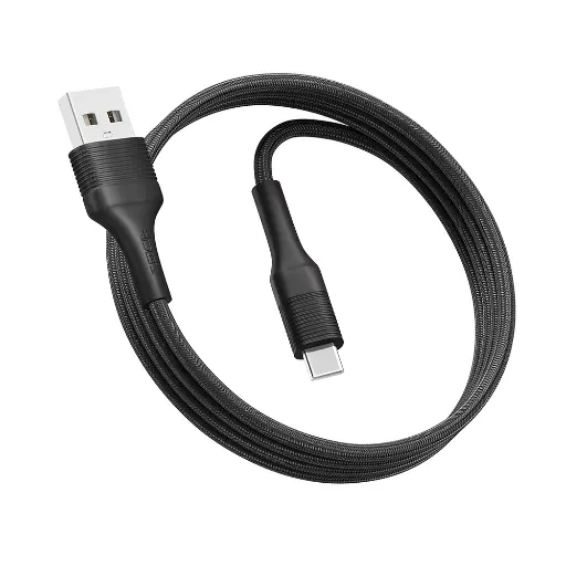 [6902013710225] Кабель USB Ridea RC-M122 Fila Type-C 3A (Чорний)