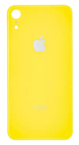 [893991] Back cover for iPhone XR, yellow, no need to remove the camera glass, big hole