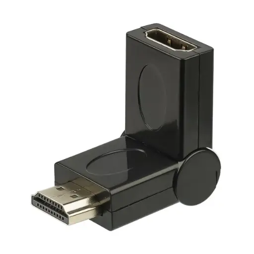 [44814] HDMI-HDMI adapter rotating 180 black