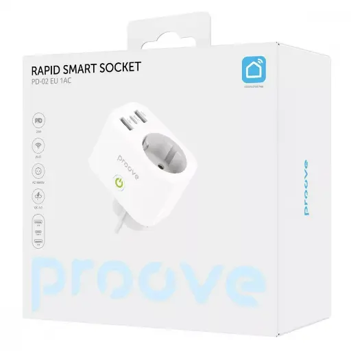 [55271] Розумна розетка Proove Rapid Smart Socket PD-02 EU 1AC