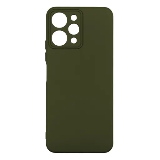 [13616] Cover FULL Liquid Silicone Case Xiaomi Redmi 12 4G Dark green