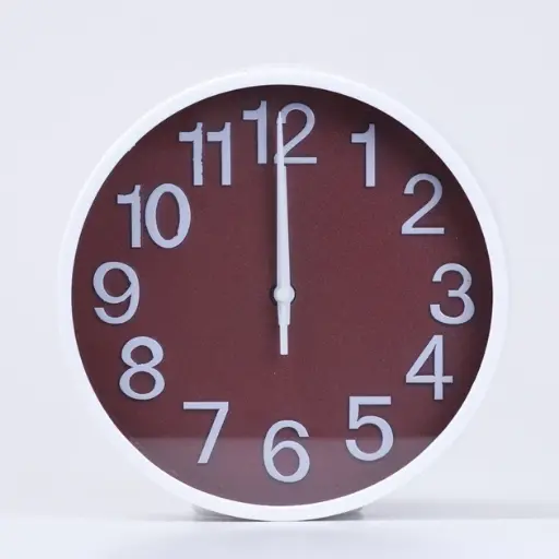 [4821000157657] Wall clock Trend large round white 19.5 cm on batteries