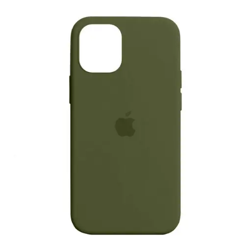 [4821000160060] Накладка Silicone CaseFull Protective Metal Frame (AA) Box iPhone 12-12 Pro (2020) оливковий