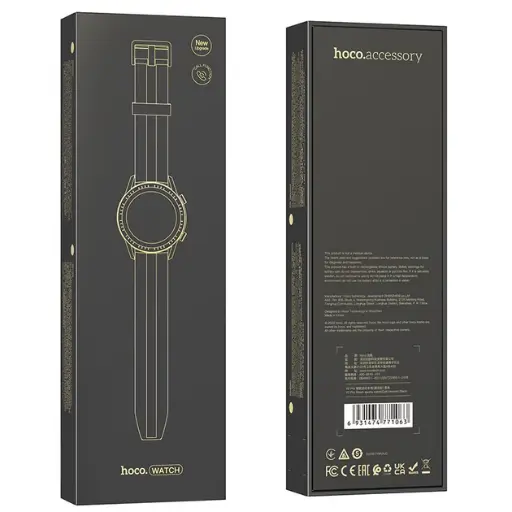 [39718] Смарт годинник Hoco Y2 Pro з функцією дзвінка чорний