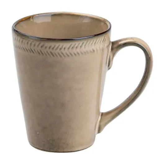 [4821000168240] Retro ceramic cup 300 ml, beige