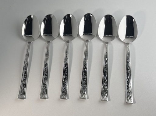 [4821000168288] Set of 6 stainless steel table spoons, chrome