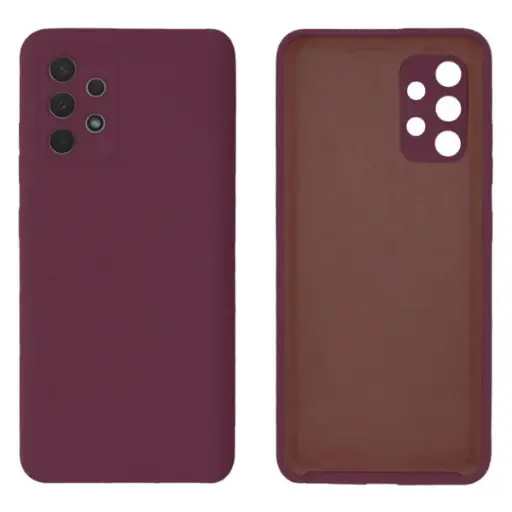 [4821000165928] Silicone Case Full Protective (No Logo) Sam A32 2021 light burgundy