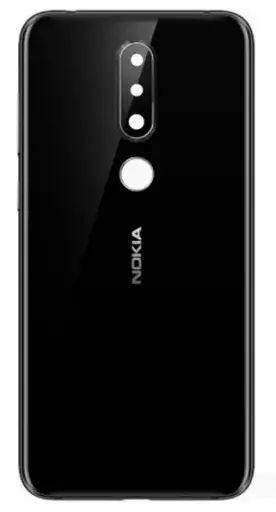 [2000000218755] Задня частина корпусу Nokia 6.1 Plus / Nokia X6 Black (зі склом камери)