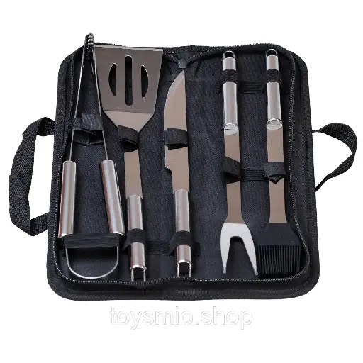 [4821000170762] 5-in-1 grill and barbecue set in a case