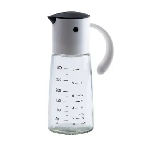 [6920063011864] Oil and vinegar bottle 300 ml with gravity cap, gray